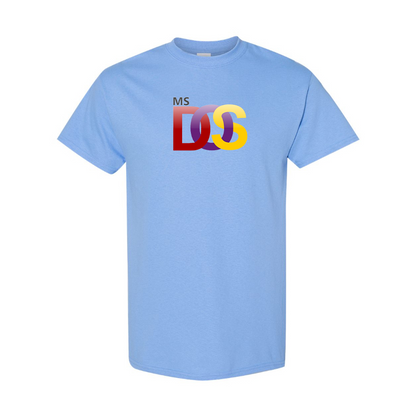 Men's MS DOS Logo Cotton T-Shirt