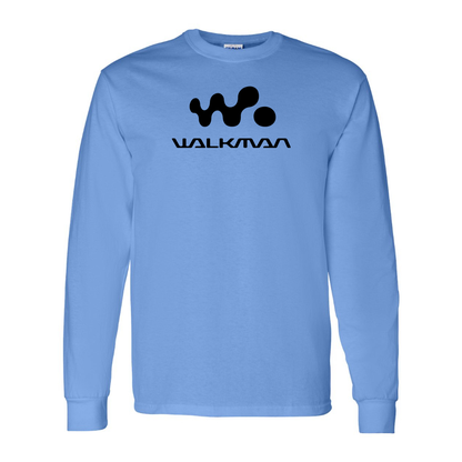 Men's Walkman Logo Cotton Long Sleeve T-Shirt