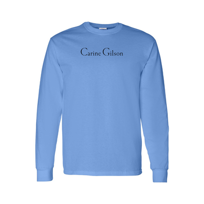 Youth Carine Gilson Logo Cotton Long Sleeve T-Shirt