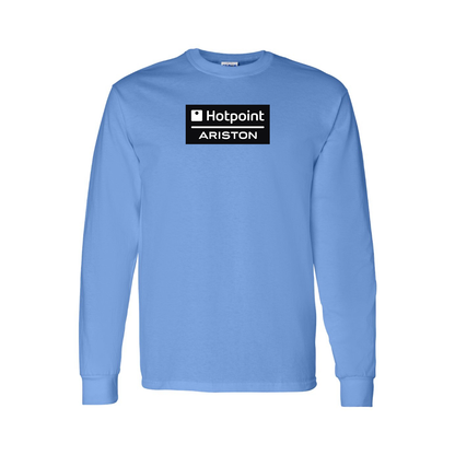Youth Hotpoint-Ariston Logo Cotton Long Sleeve T-Shirt