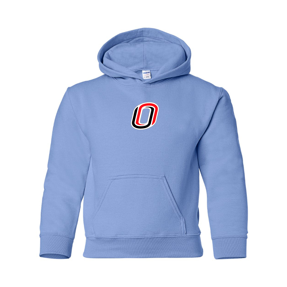 Youth Nebraska Omaha Mavericks Logo Pullover Hoodie