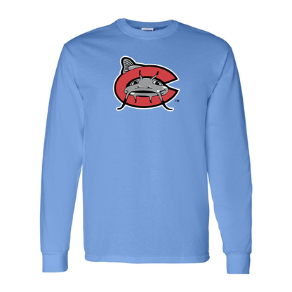Men's Carolina Mudcats Logo Cotton Long Sleeve T-Shirt