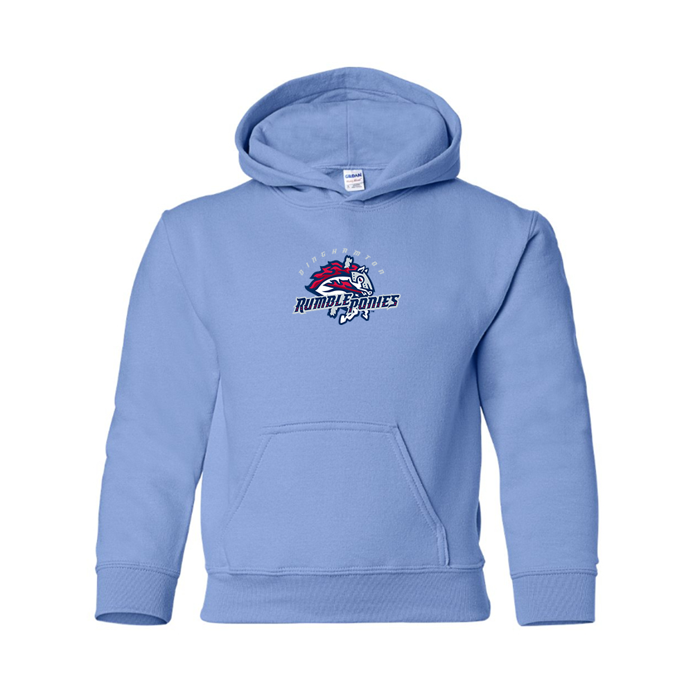 Youth Binghamton Rumble Ponies Logo Pullover Hoodie