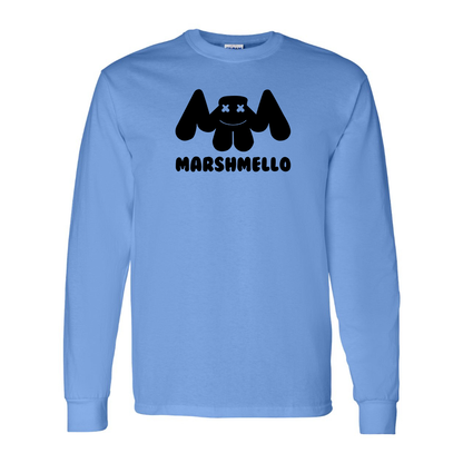 Men's Marshmello Logo Cotton Long Sleeve T-Shirt