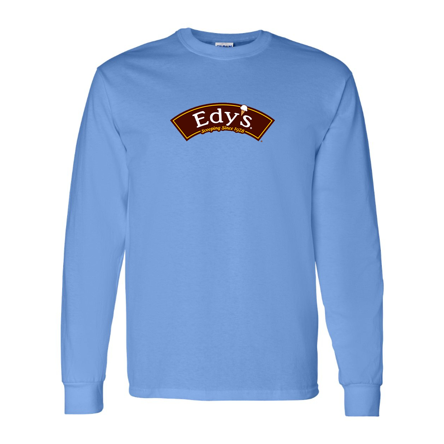 Men's Edys  Logo Cotton Long Sleeve T-Shirt