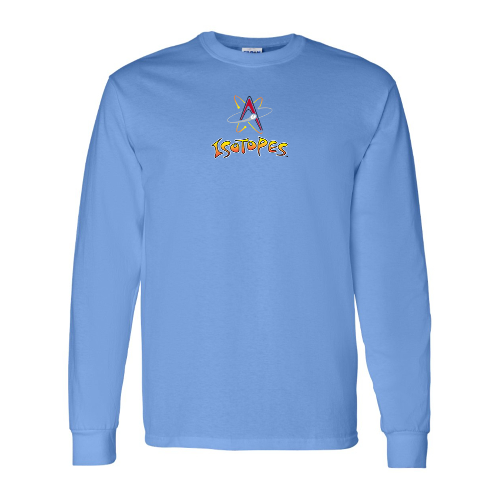 Youth Albuquerque Isotopes Logo Cotton Long Sleeve T-Shirt