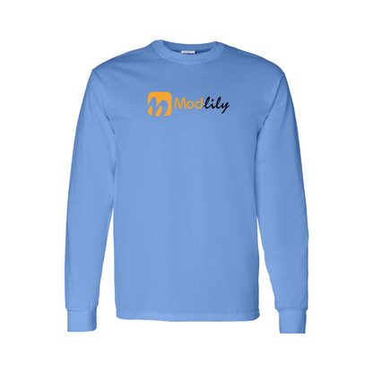 Youth Modlily Logo Cotton Long Sleeve T-Shirt