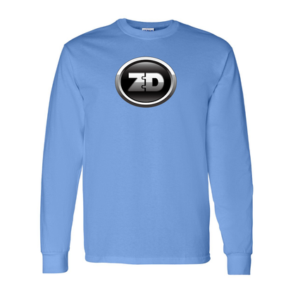 Men's Zhidou Logo Cotton Long Sleeve T-Shirt
