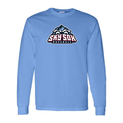 Men's Colorado Springs Sky Sox  Logo Cotton Long Sleeve T-Shirt