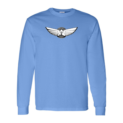 Men's Yuanhang Logo  Cotton Long Sleeve T-Shirt