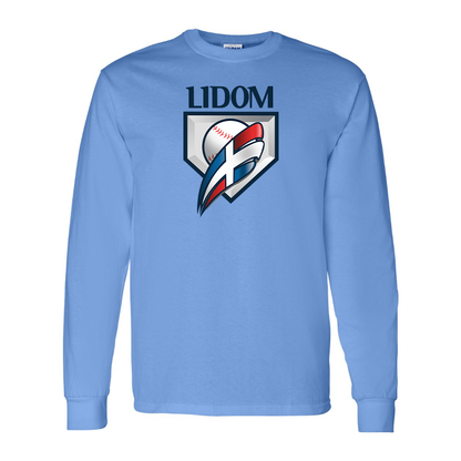 Men's  Lidom Logo Cotton Long Sleeve T-Shirt