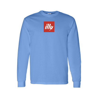 Youth Illy Logo Cotton Long Sleeve T-Shirt