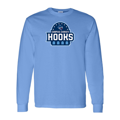Men's Corpus Christi Hooks Logo Cotton Long Sleeve T-Shirt