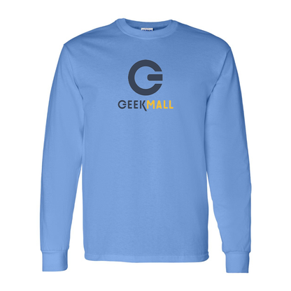 Men's Geekmall Logo  Cotton Long Sleeve T-Shirt