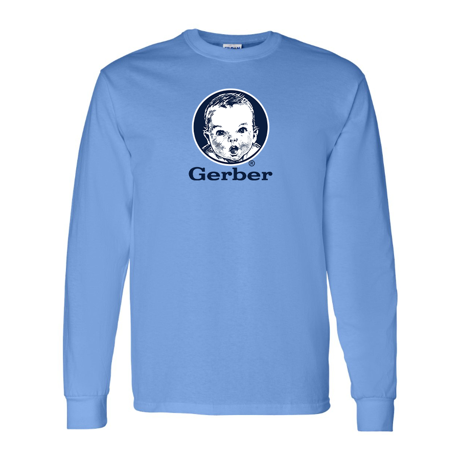 Men's Gerber  Logo Cotton Long Sleeve T-Shirt