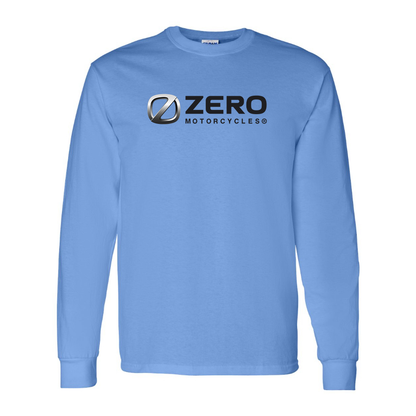 Men's Zero Motorcycles Logo Cotton Long Sleeve T-Shirt