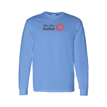 Youth PatPat Logo Cotton Long Sleeve T-Shirt