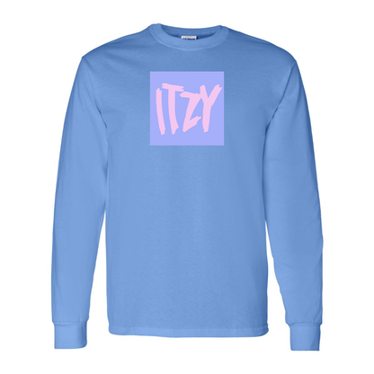 Men's Itzy Logo Cotton Long Sleeve T-Shirt