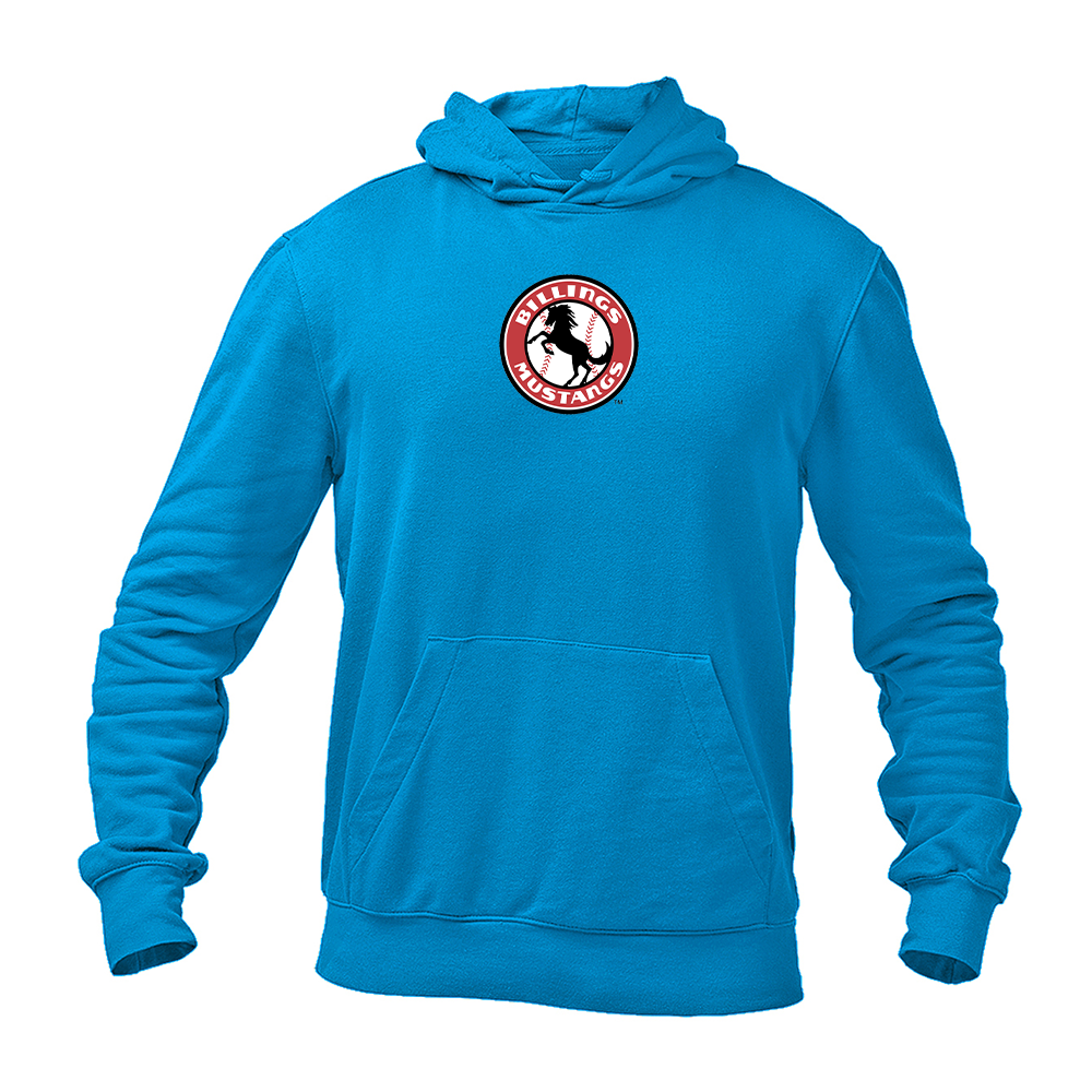 Men's Billings Mustangs Logo Pullover Hoodie