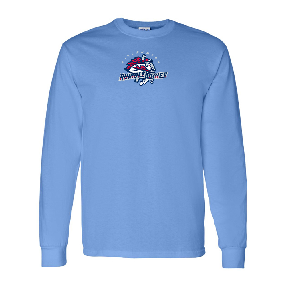 Men's Binghamton Rumble Ponies Logo Long Sleeve T-Shirt