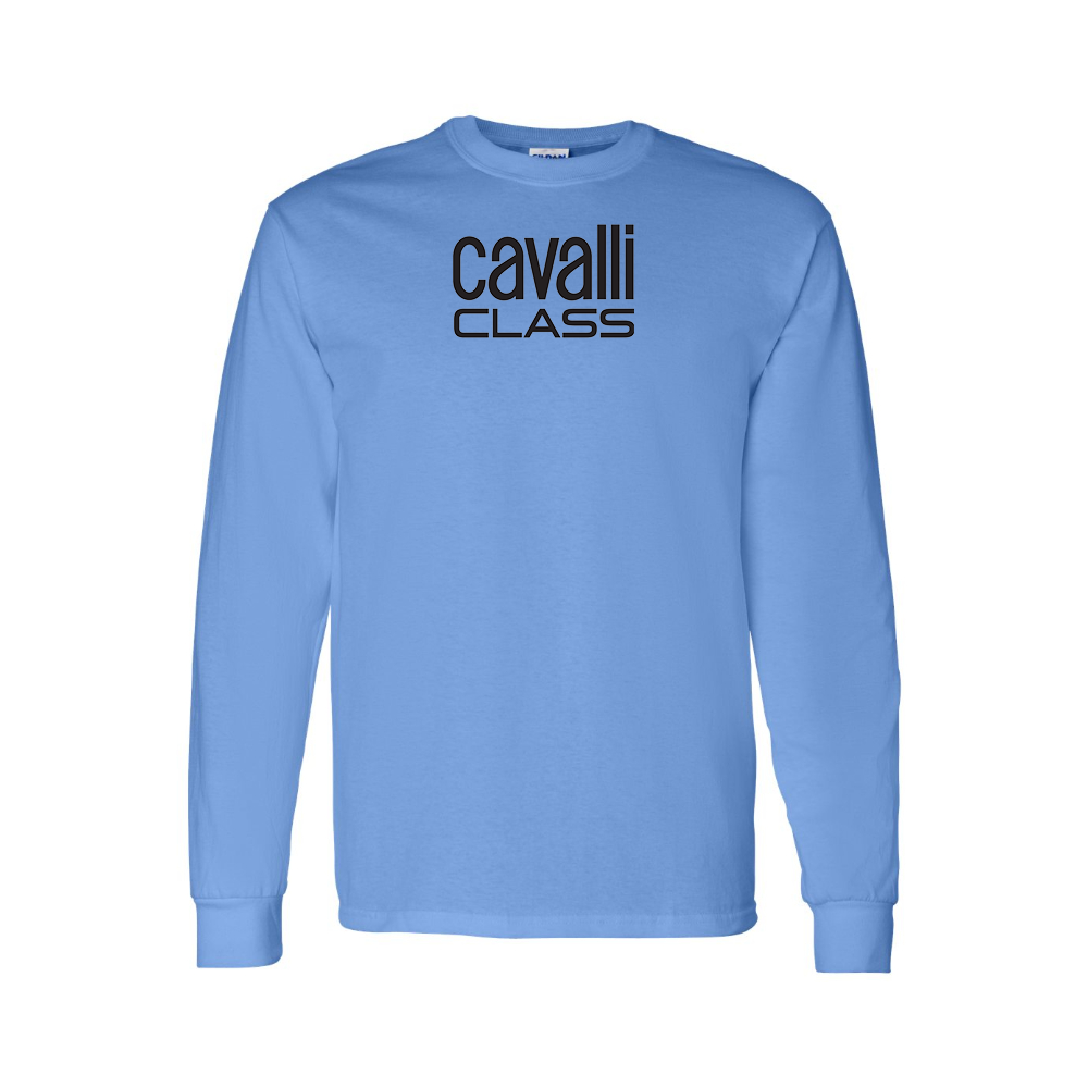 Men's Cavalli Class Logo Long Sleeve T-Shirt