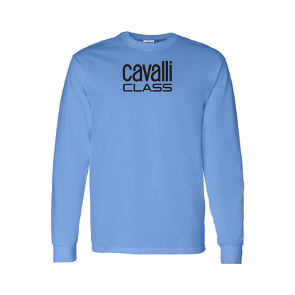 Men's Cavalli Class Logo Long Sleeve T-Shirt