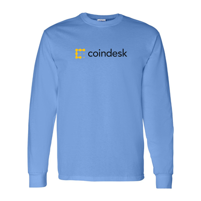Men's CoinDesk Logo Cotton Long Sleeve T-Shirt