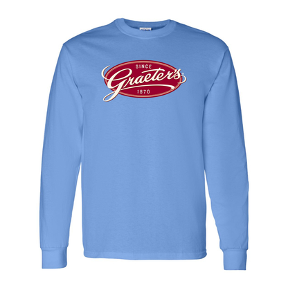 Men's Graeters Logo Cotton Long Sleeve T-Shirt