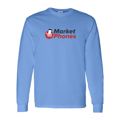Men's MarketPhones.com Logo Cotton Long Sleeve T-Shirt
