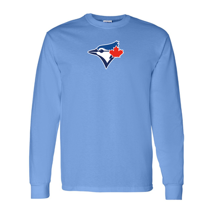 Men's Bluefield Blue Jays Logo Long Sleeve T-Shirt