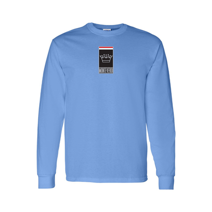 Youth Monteverdi Logo Cotton Long Sleeve T-Shirt