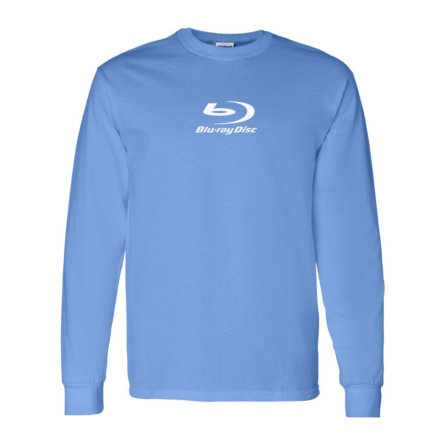 Men's  Blu-ray Disc Logo  Cotton Long Sleeve T-Shirt