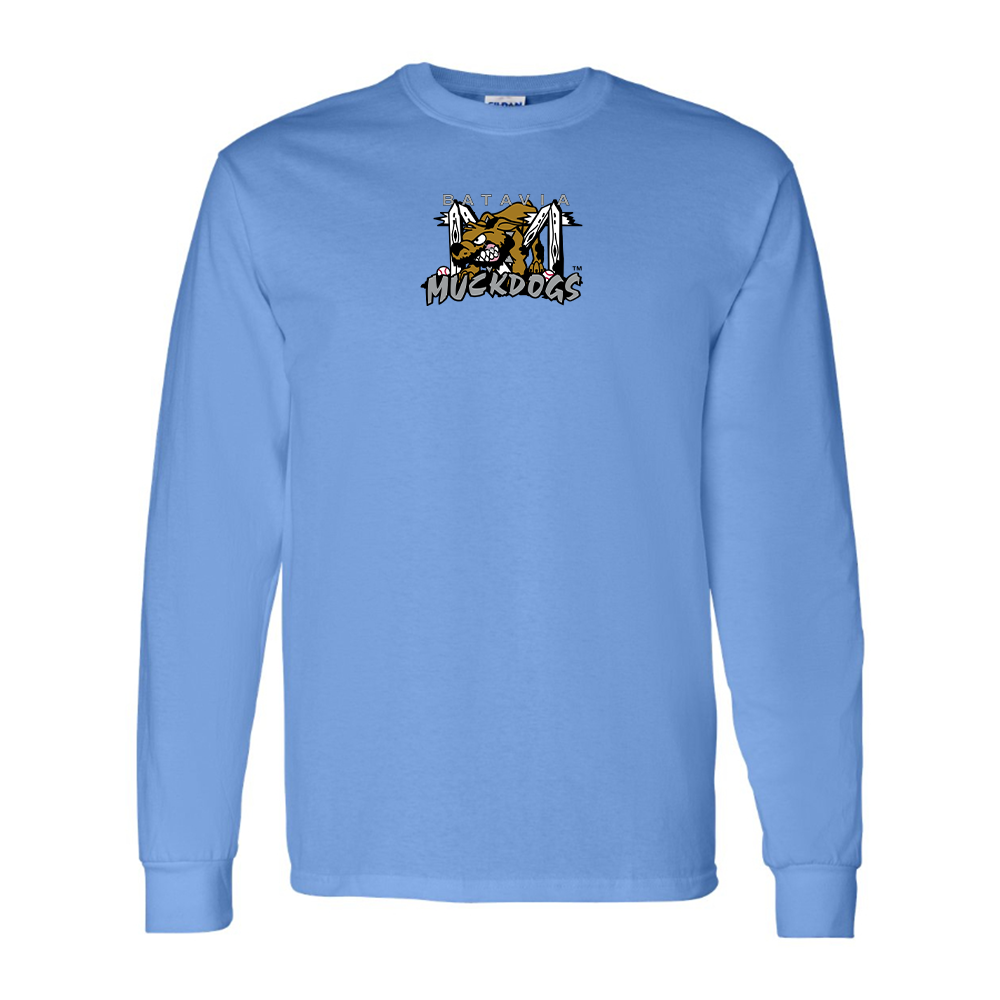 Men's Batavia  Muckdogs Logo Long Sleeve T-Shirt
