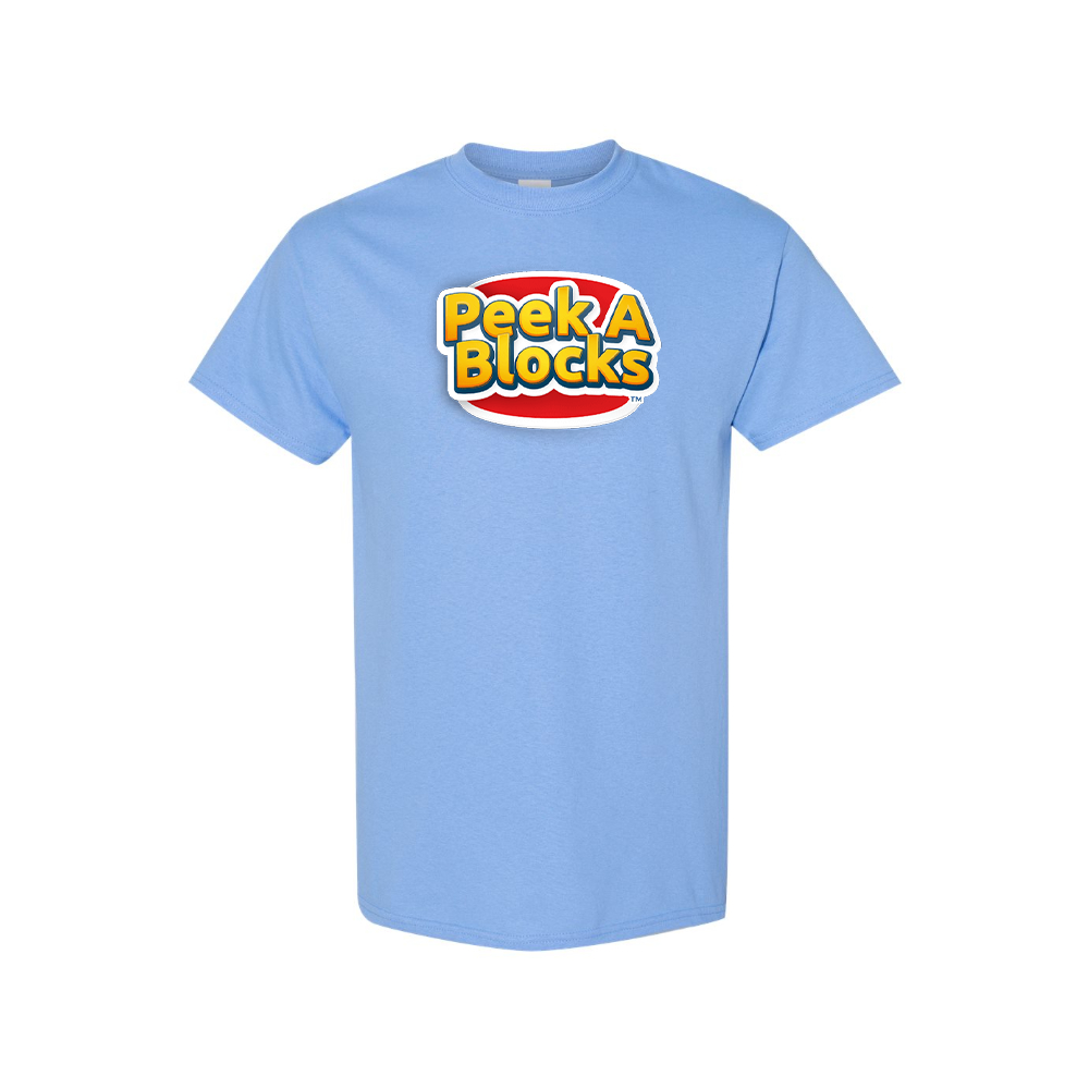 Men's Peek A Blocks Logo Cotton T-Shirt