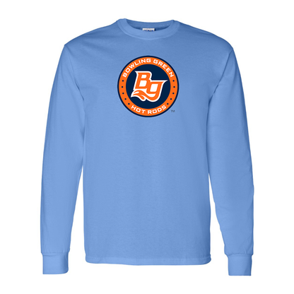 Men's Bowling Green Hot Rods Logo Cotton Long Sleeve T-Shirt