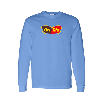 Youth Ore Ida Logo Cotton Long Sleeve T-Shirt