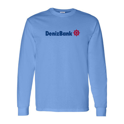 Men's DenizBank Logo Cotton Long Sleeve T-Shirt