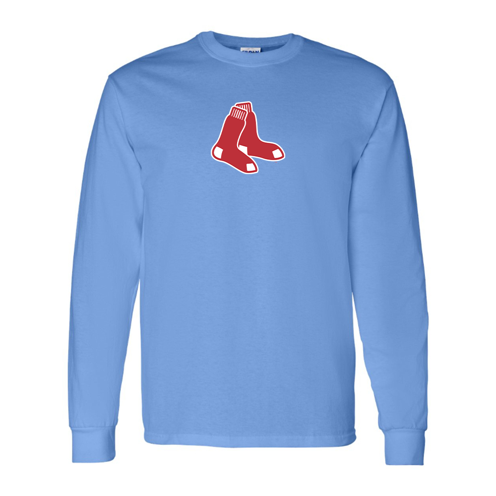 Youth Boston Red Sox Logo Cotton Long Sleeve T-Shirt