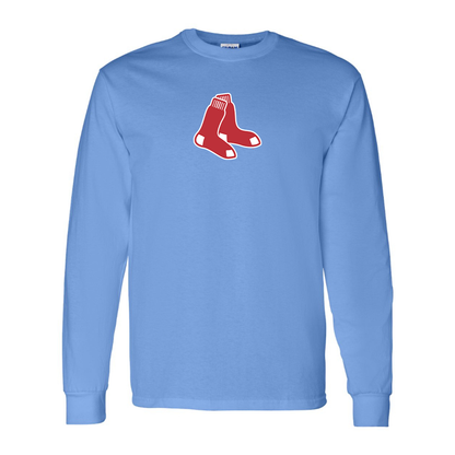 Youth Boston Red Sox Logo Cotton Long Sleeve T-Shirt