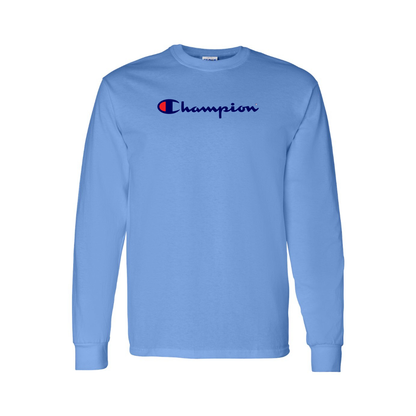 Men's Champion Logo Long Sleeve T-Shirt