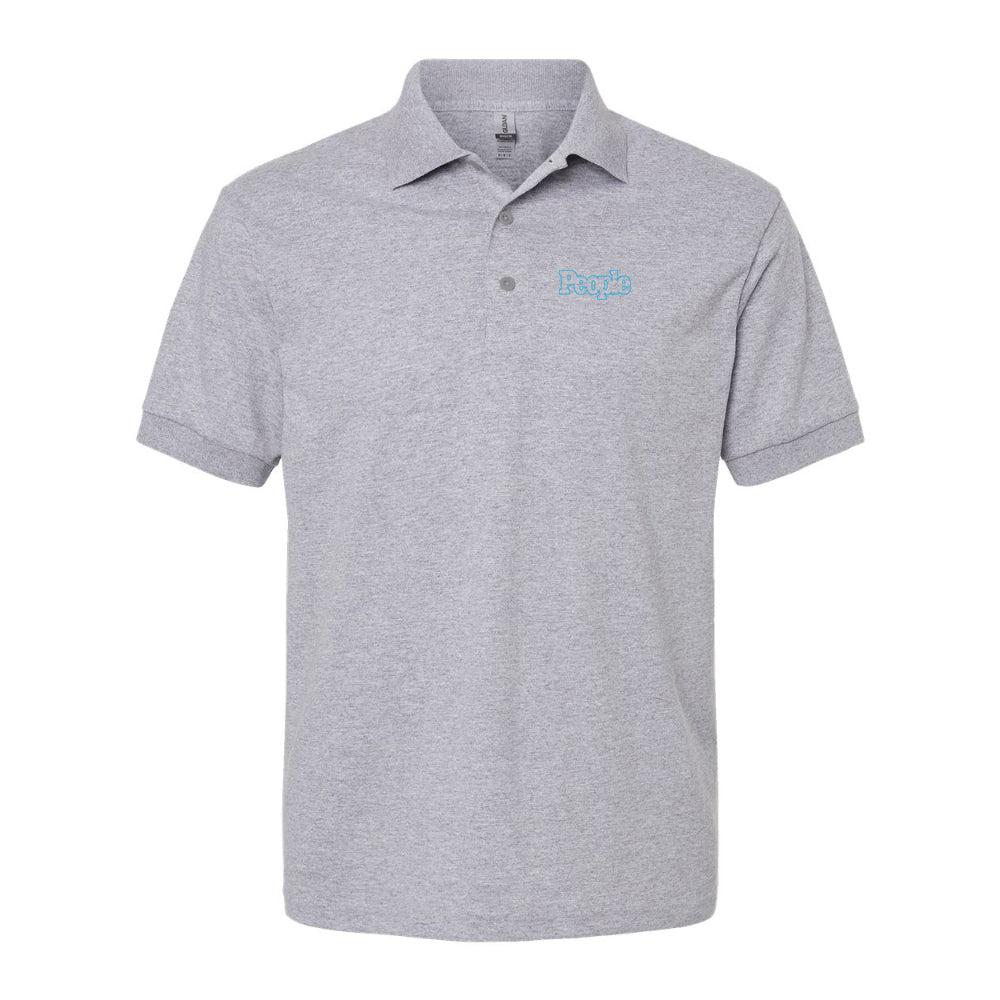 Men's People Magazine Logo Gildan Dry Blend Jersey Polo