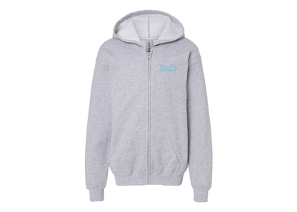 Gildan Heavy Blend Youth People Magazine Logo Full Zip Hooded Sweatshirt