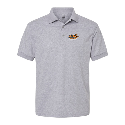 Men's RIT Tigers Logo Gildan Dry Blend Jersey Polo