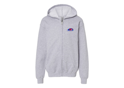 Gildan Heavy Blend Youth UMass Lowell River Hawks Full Zip Hooded Sweatshirt
