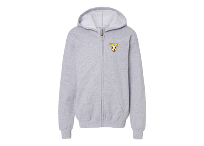 Gildan Heavy Blend Youth Valparaiso Crusaders Full Zip Hooded Sweatshirt