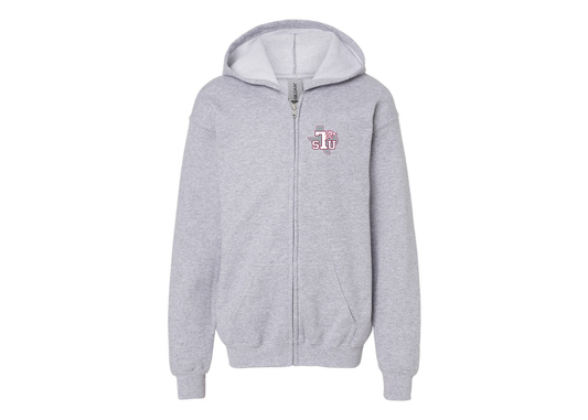 Gildan Heavy Blend Youth Texas Southern Tigers Full Zip Hooded Sweatshirt