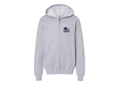 Gildan Heavy Blend Youth Texas SA Roadrunners Full Zip Hooded Sweatshirt