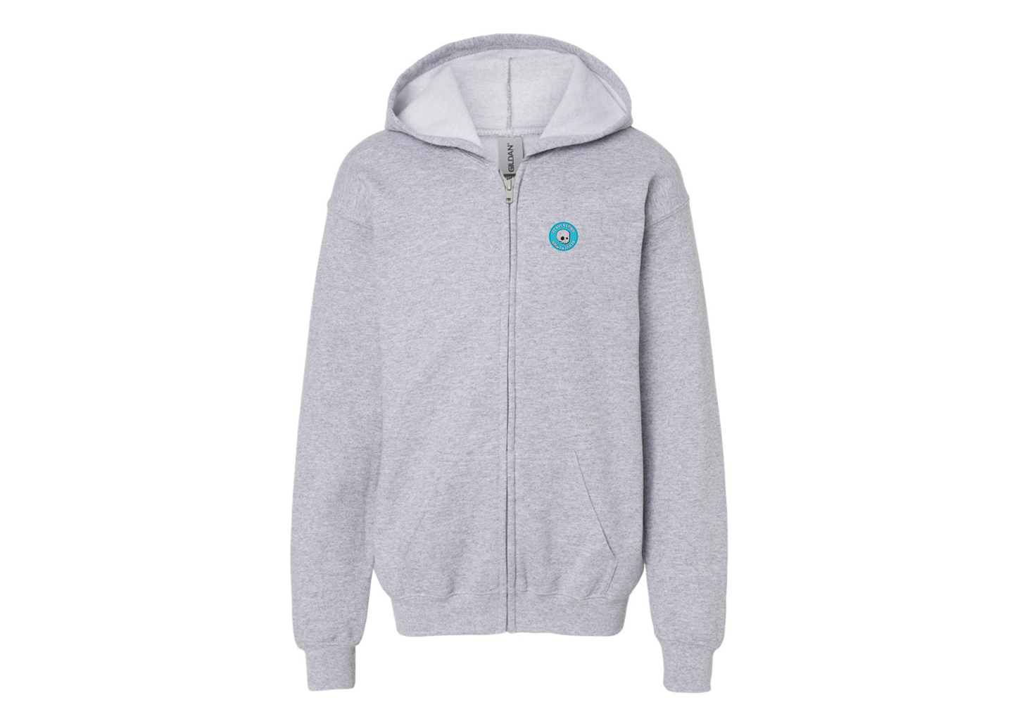 Gildan Heavy Blend Youth Beavertown Brewery Full Zip Hooded Sweatshirt