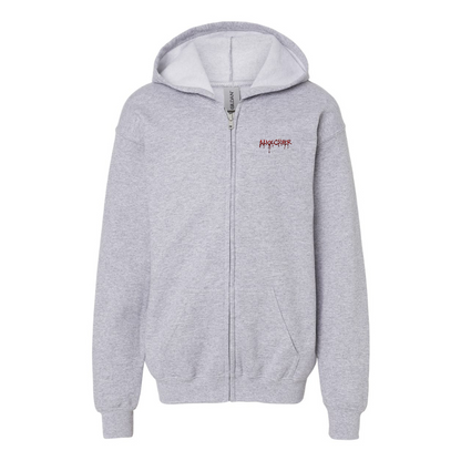 Gildan Heavy Blend Youth Alice Cooper Logo Full Zip Hooded Sweatshirt