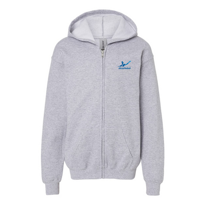 Gildan Heavy Blend Youth AkzoNobel Logo Full Zip Hooded Sweatshirt
